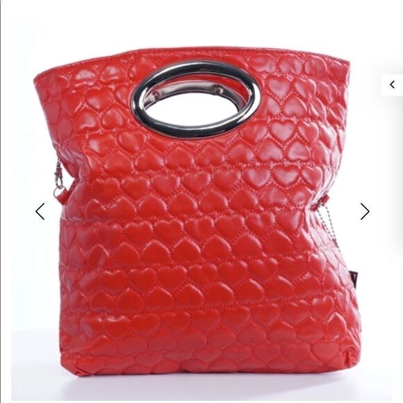 Red Crossbody Handbag Clutch - Picture 2 of 10
